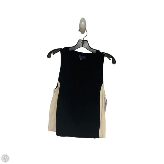 Top Sleeveless By Rachel Roy In Black & Cream, Size: M