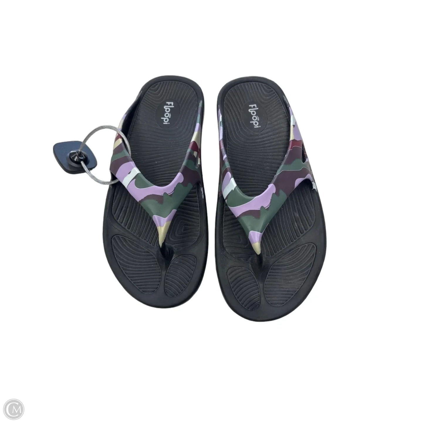 Sandals Flip Flops By Clothes Mentor In Camouflage Print, Size: 9