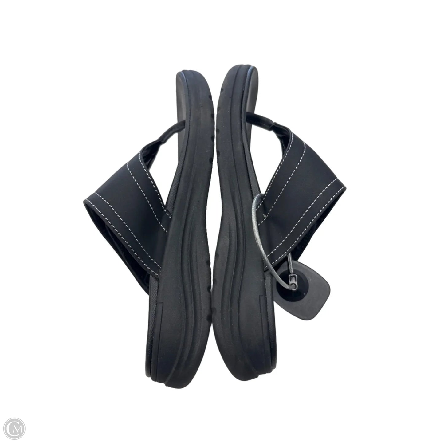Sandals Flip Flops By Clothes Mentor In Black, Size: 8