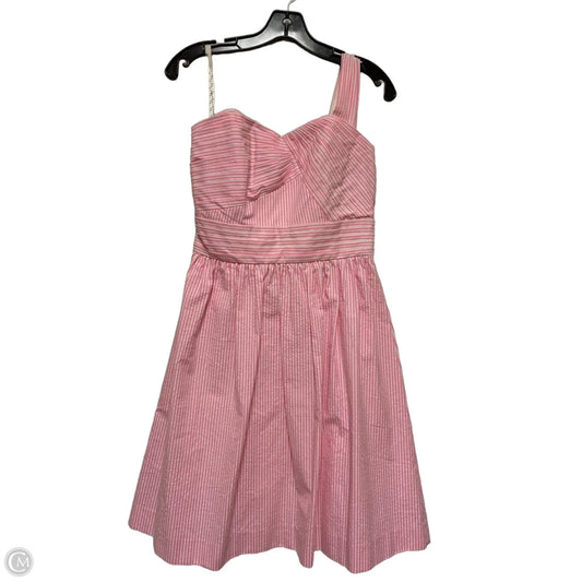 Dress Designer By Lilly Pulitzer In Pink & White, Size: S