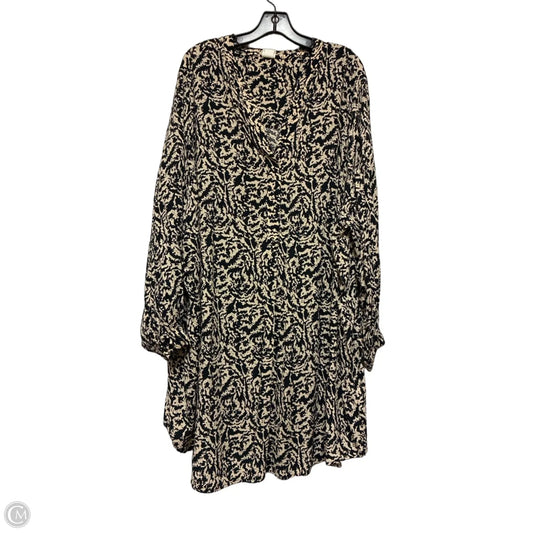 Dress Casual Short By H&m In Black & Cream, Size: 2x