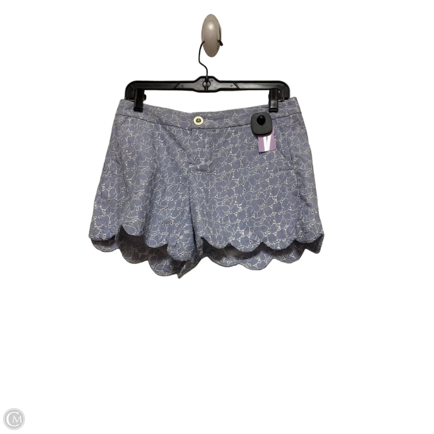 Shorts Designer By Lilly Pulitzer In Blue & White, Size: 0