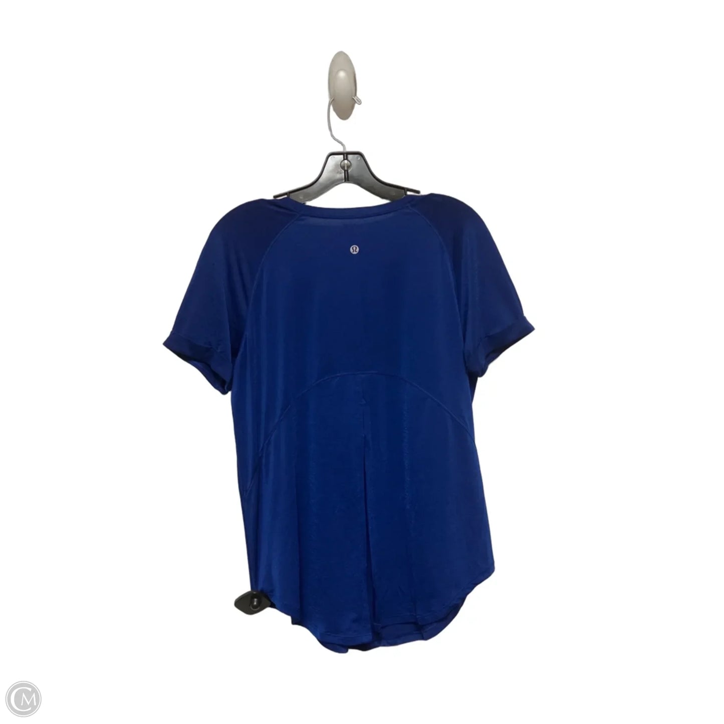 Athletic Top Short Sleeve By Lululemon In Blue, Size: S