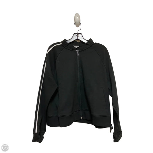 Athletic Jacket By Talbots In Black & White, Size: Xl