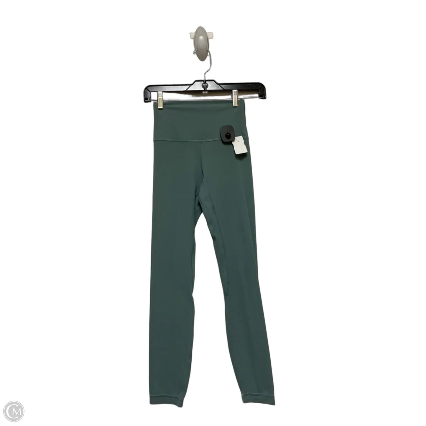 Athletic Leggings By Lululemon In Green, Size: Xs