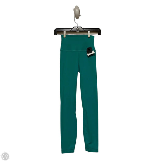 Athletic Leggings By Lululemon In Green, Size: Xs