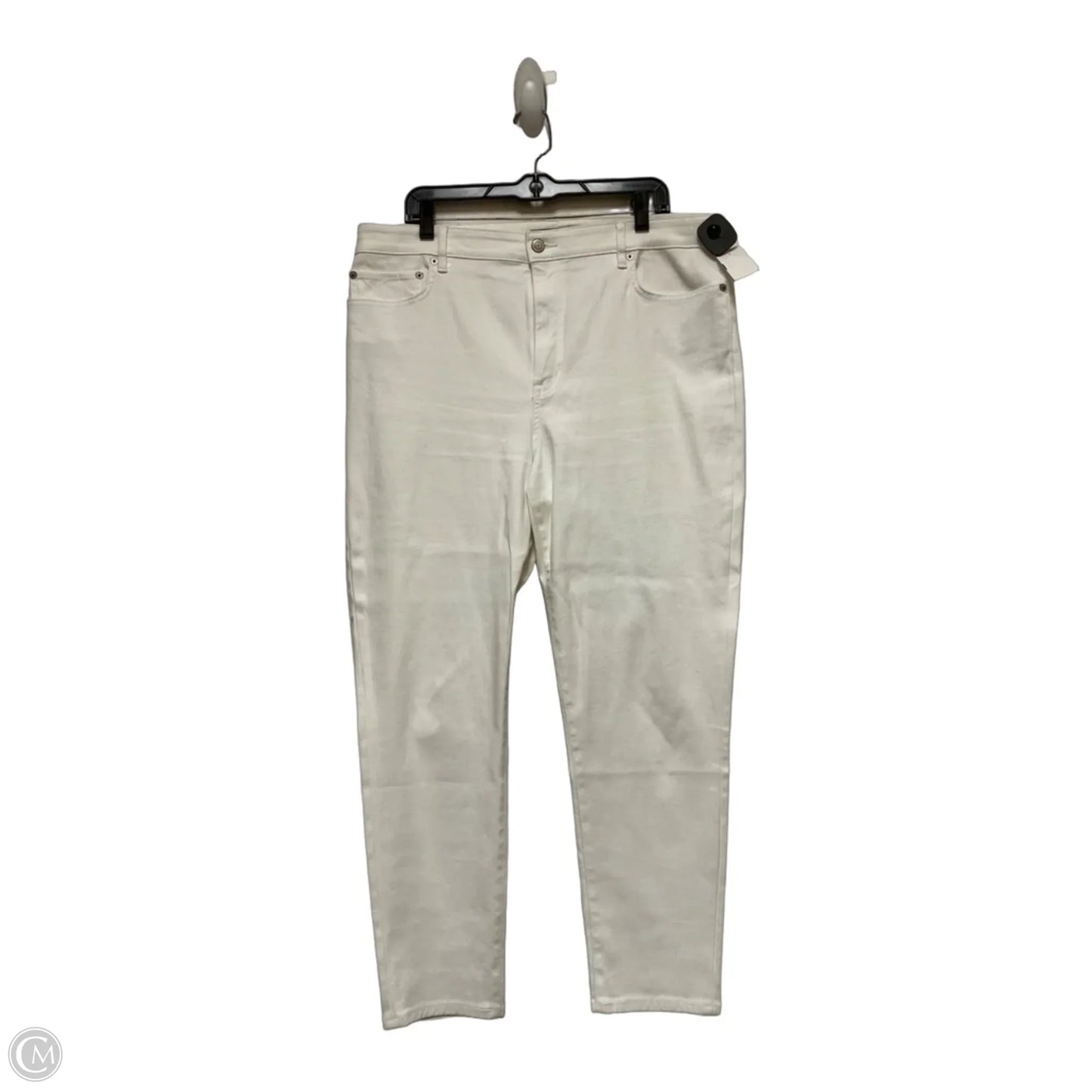 Jeans Straight By Lauren By Ralph Lauren In White, Size: 16