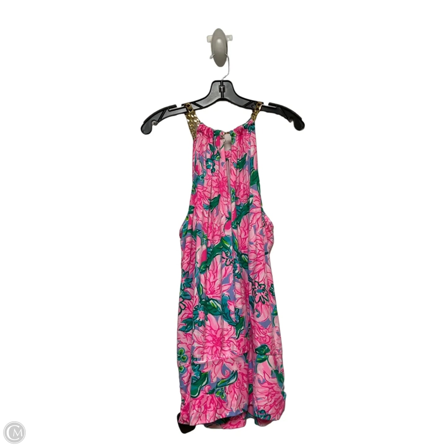 Top Sleeveless Designer By Lilly Pulitzer In Floral Print, Size: Xl