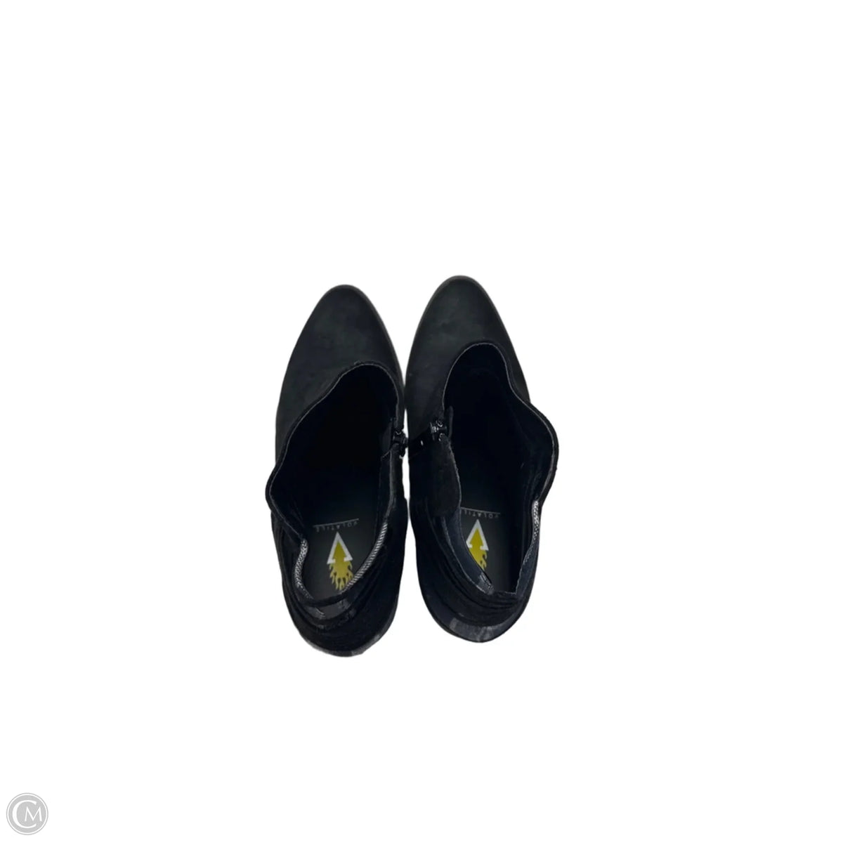 Boots Ankle Heels By Volatile In Black, Size: 8.5