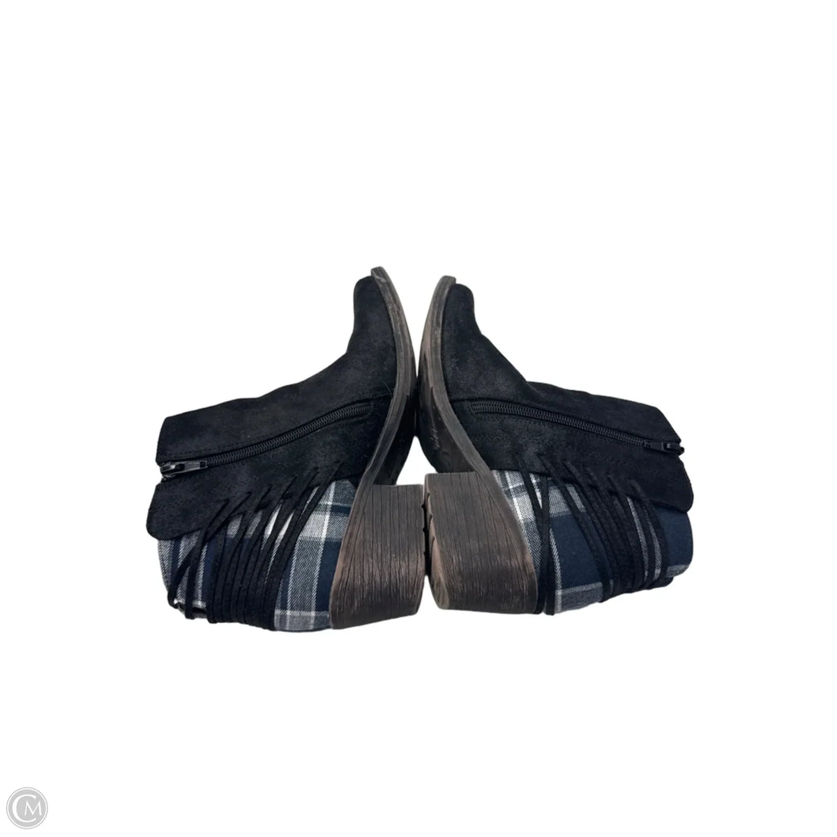 Boots Ankle Heels By Volatile In Black, Size: 8.5