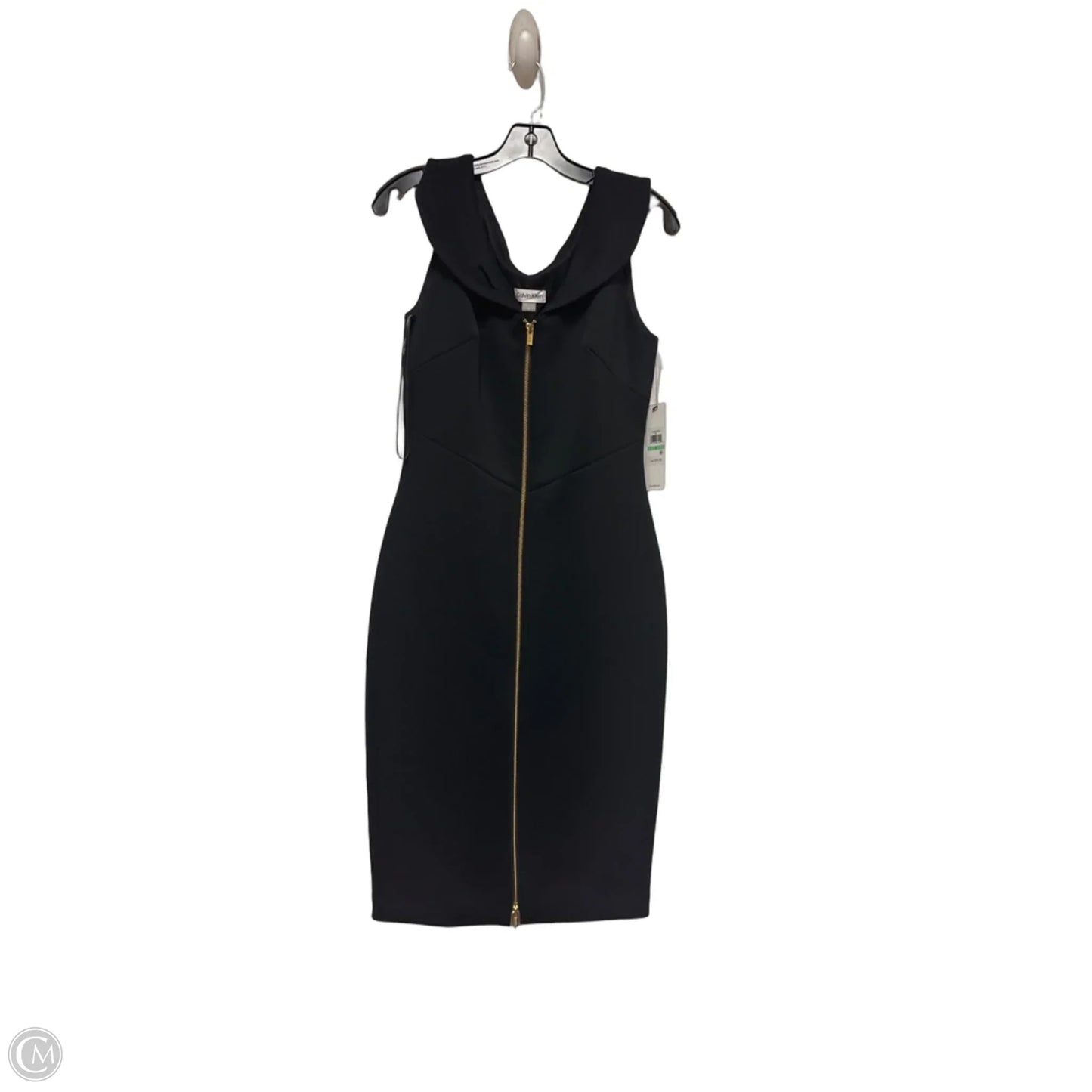 Dress Casual Midi By Calvin Klein In Black, Size: M