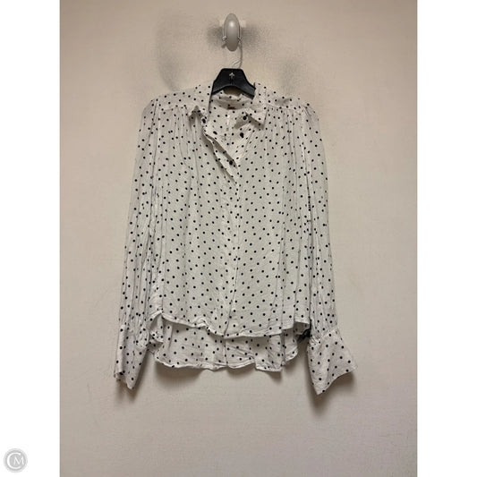 Top Long Sleeve By Free People In Polkadot Pattern, Size: S