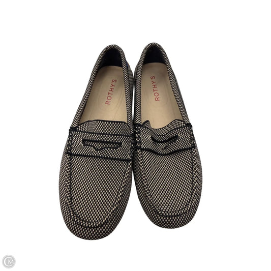 Shoes Flats By Rothys In Black & Tan, Size: 7.5