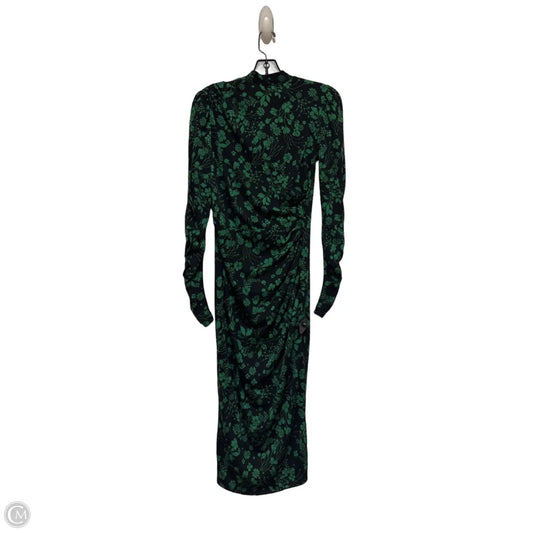 Dress Casual Maxi By Who What Wear In Black & Green, Size: Xs