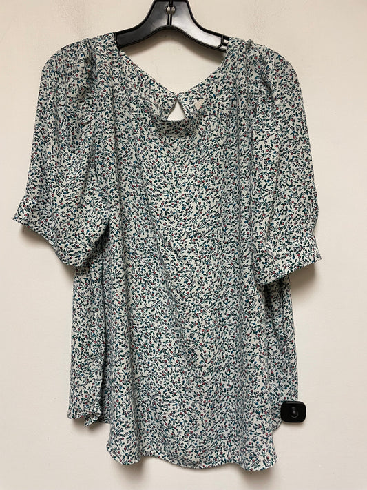 Top Short Sleeve By Loft  Size: Xxl