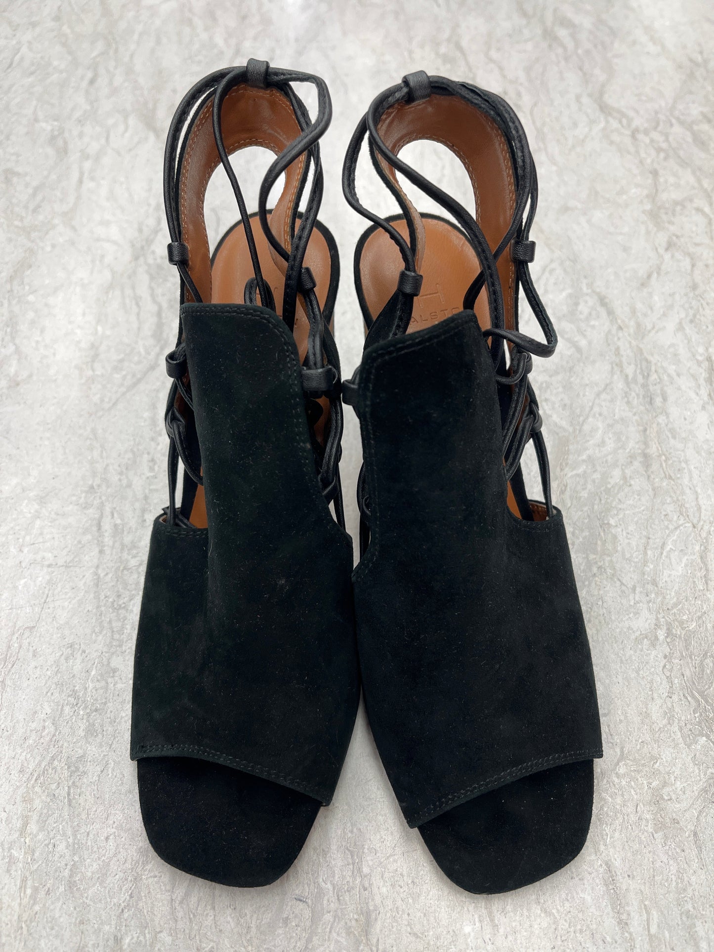 Black Shoes Heels Block Halston, Size 8
