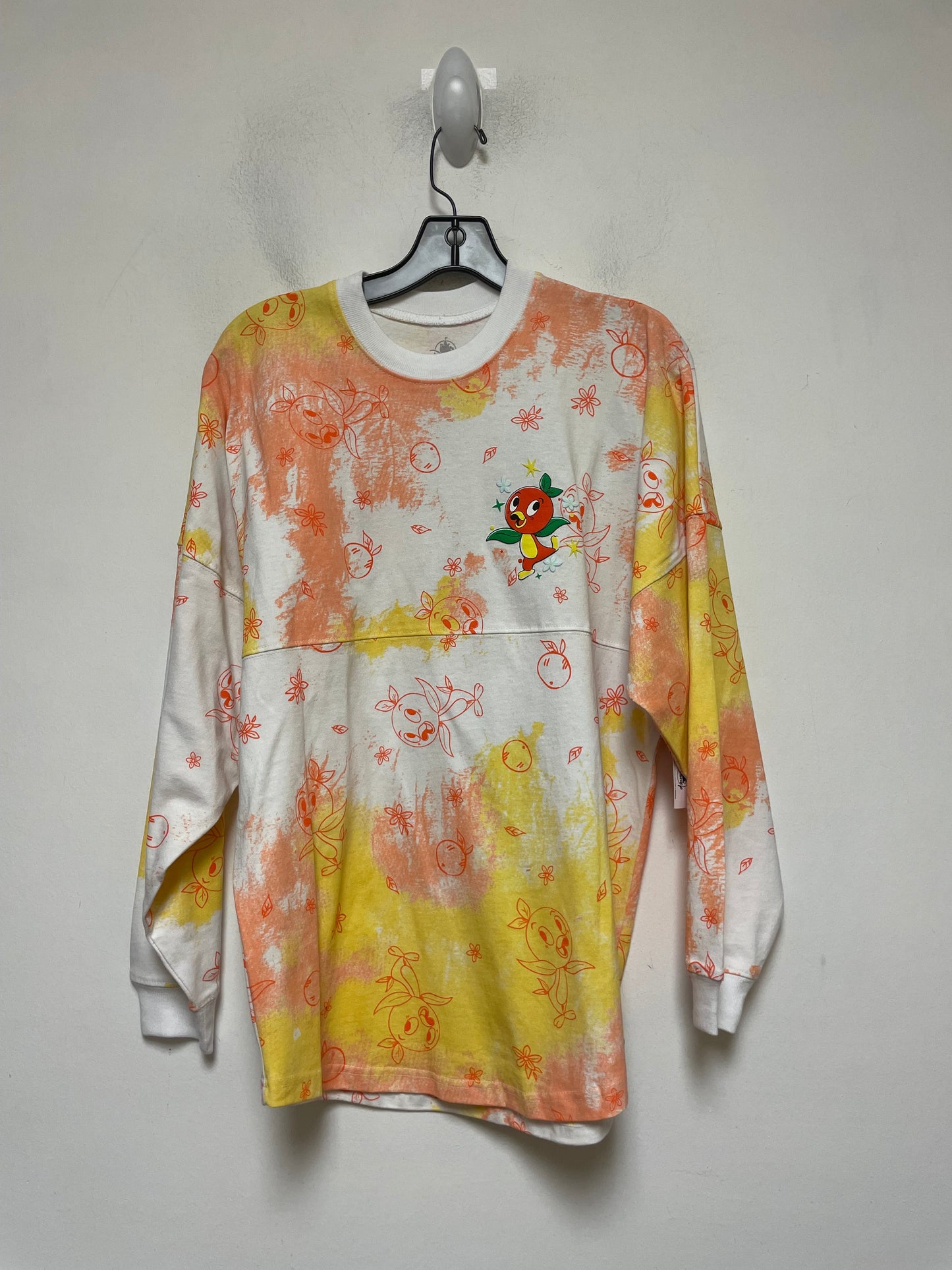 Orange & Yellow Top Long Sleeve Walt Disney, Size Xs