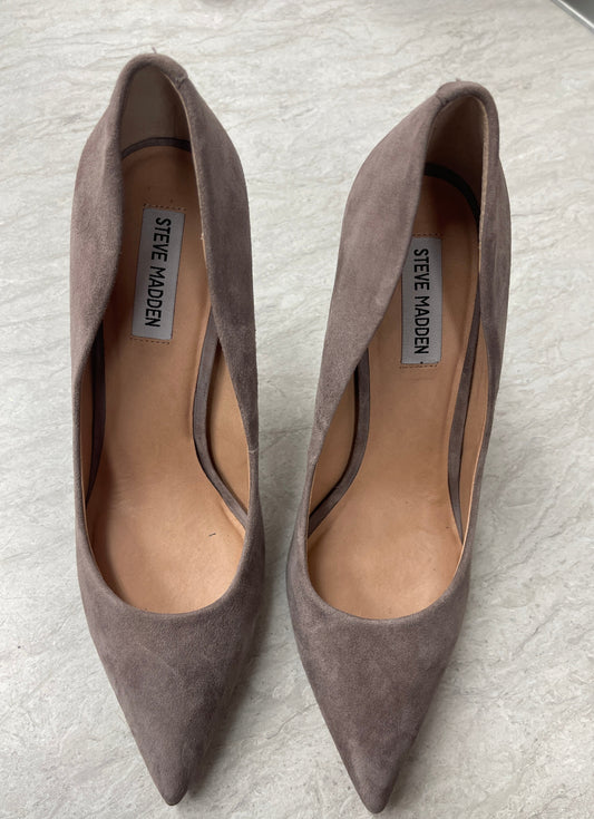 Taupe Shoes Heels Stiletto Steve Madden, Size 10