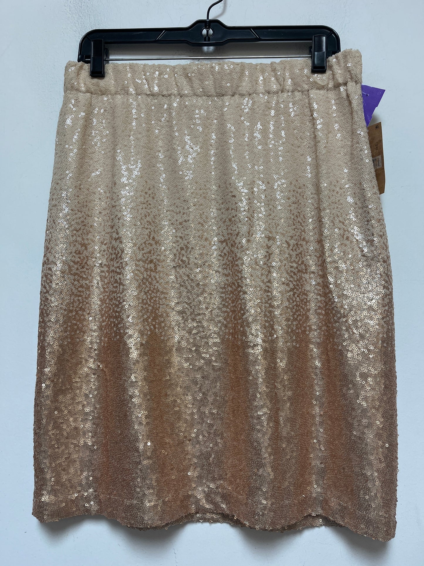 Tan Skirt Midi Cremieux, Size 8