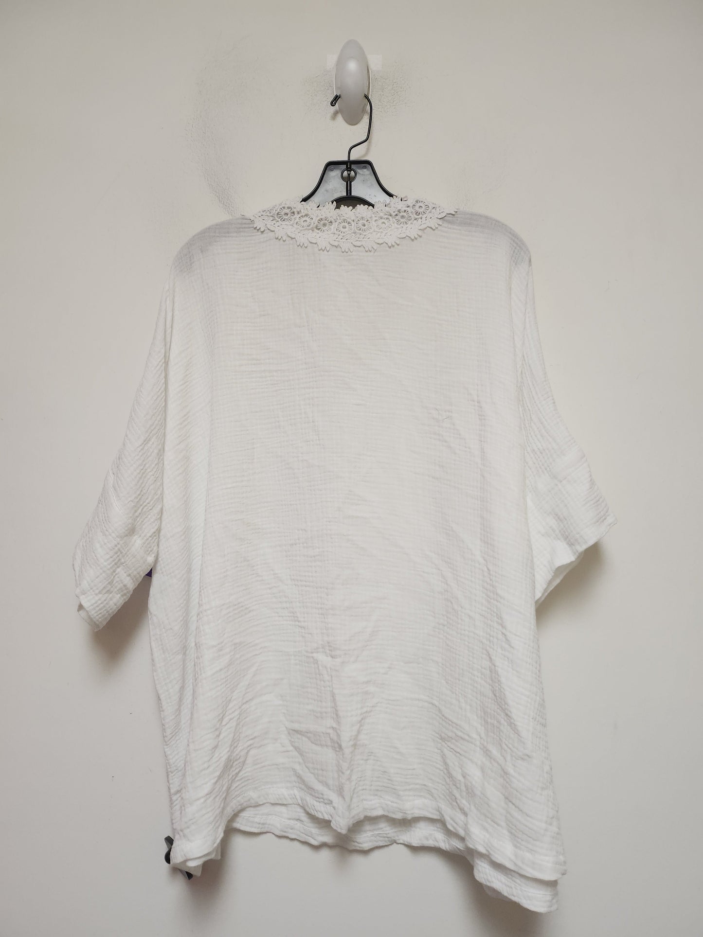 White Top Short Sleeve Jones New York, Size 1x