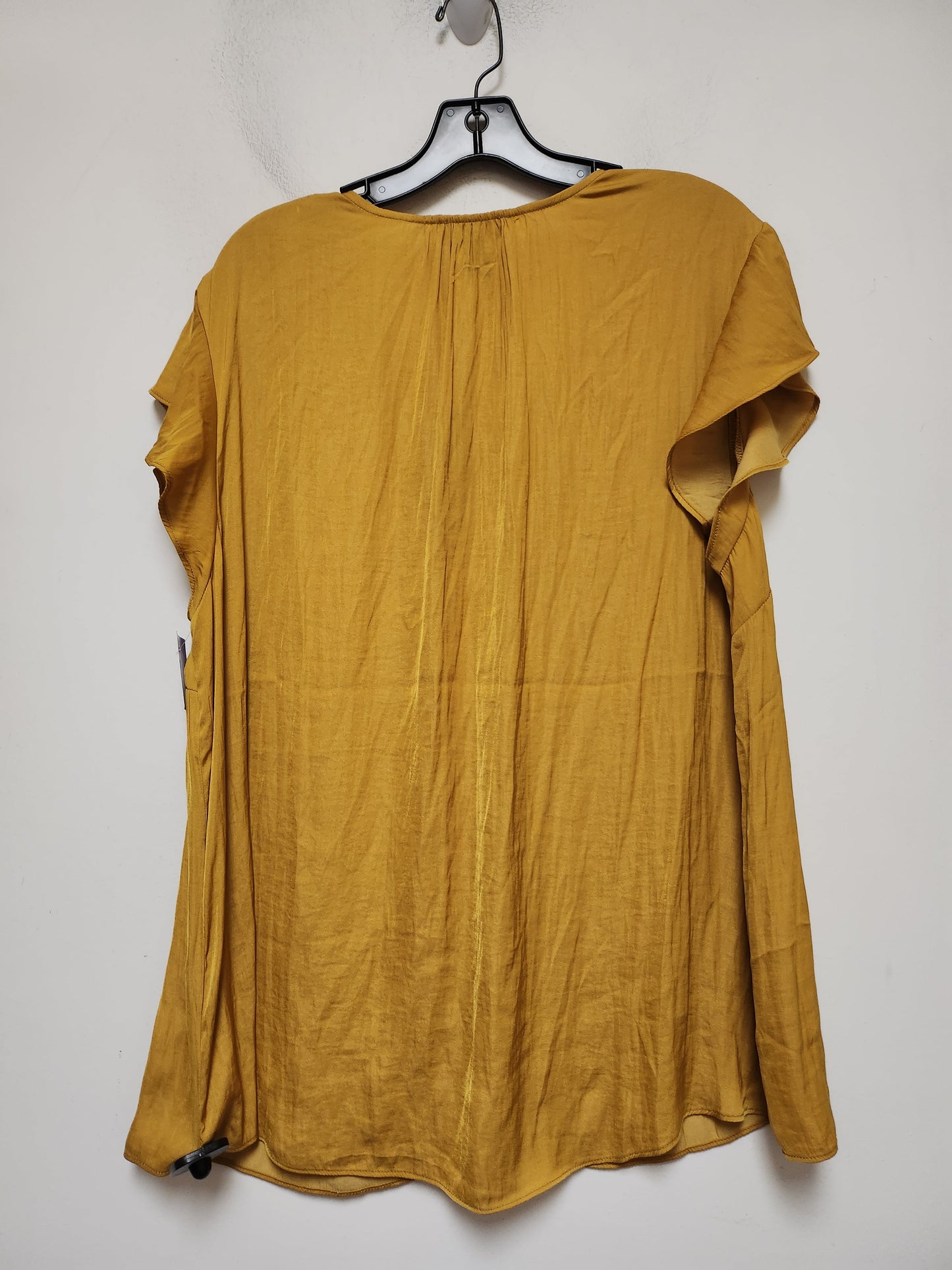 Yellow Top Short Sleeve Jones New York, Size 2x