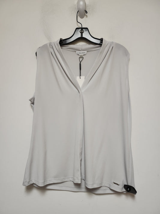 Grey Top Sleeveless Calvin Klein, Size Xl