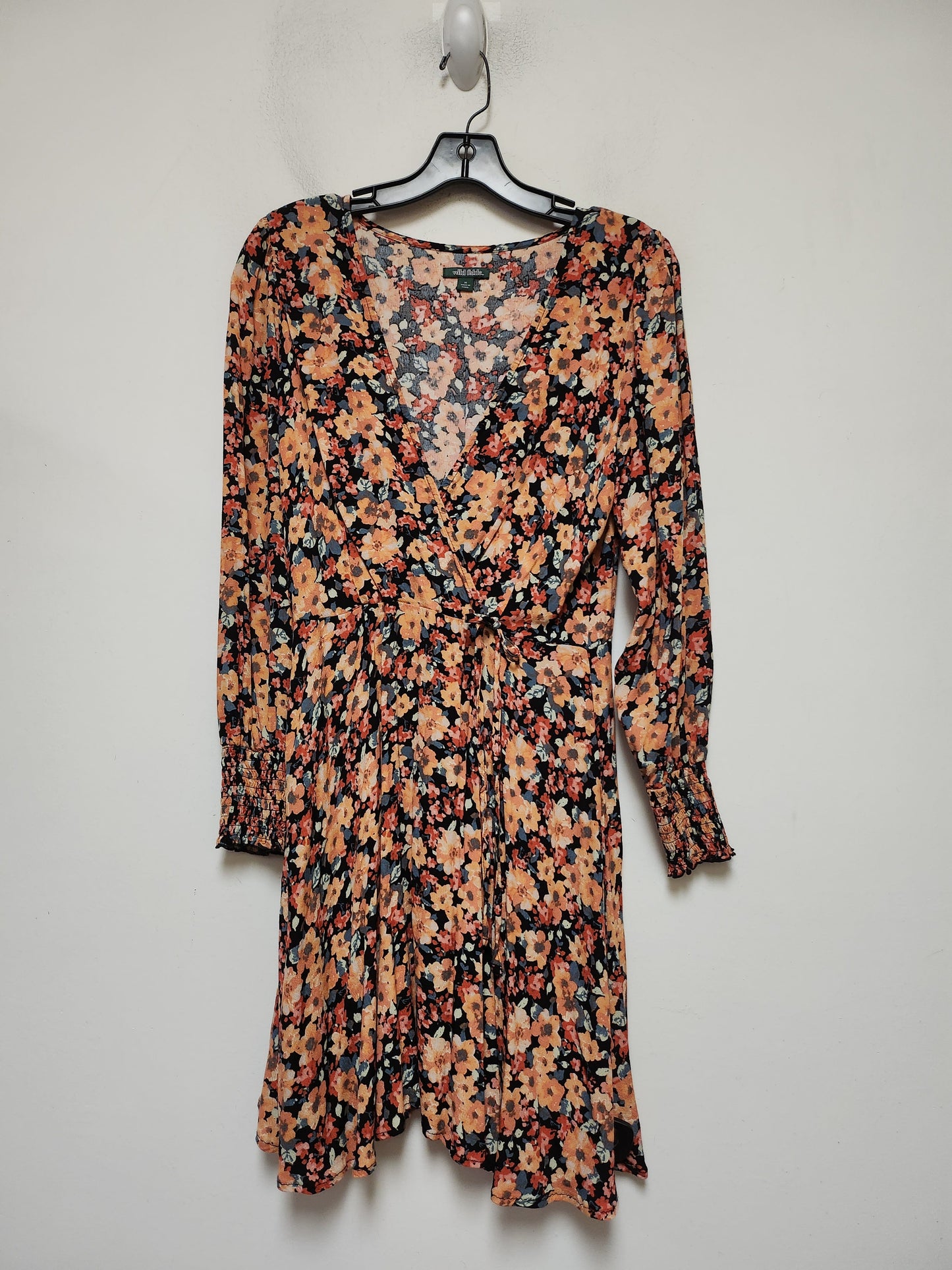 Floral Print Dress Casual Short Wild Fable, Size M