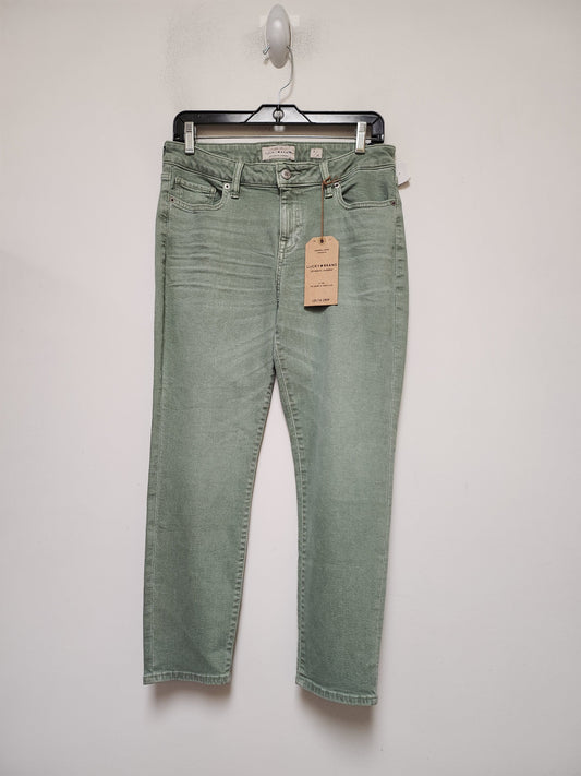 Green Denim Jeans Straight Lucky Brand, Size 8
