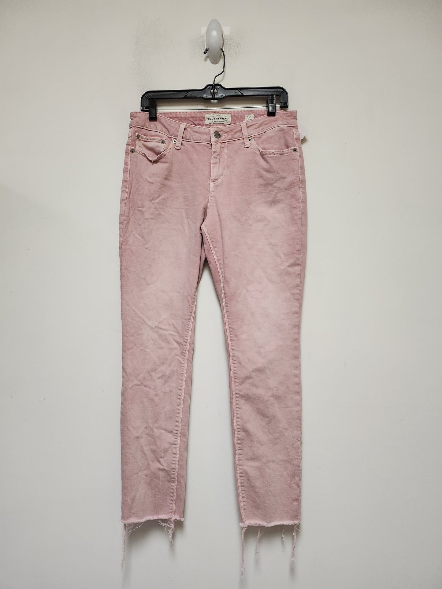 Pink Denim Jeans Skinny Lucky Brand, Size 6