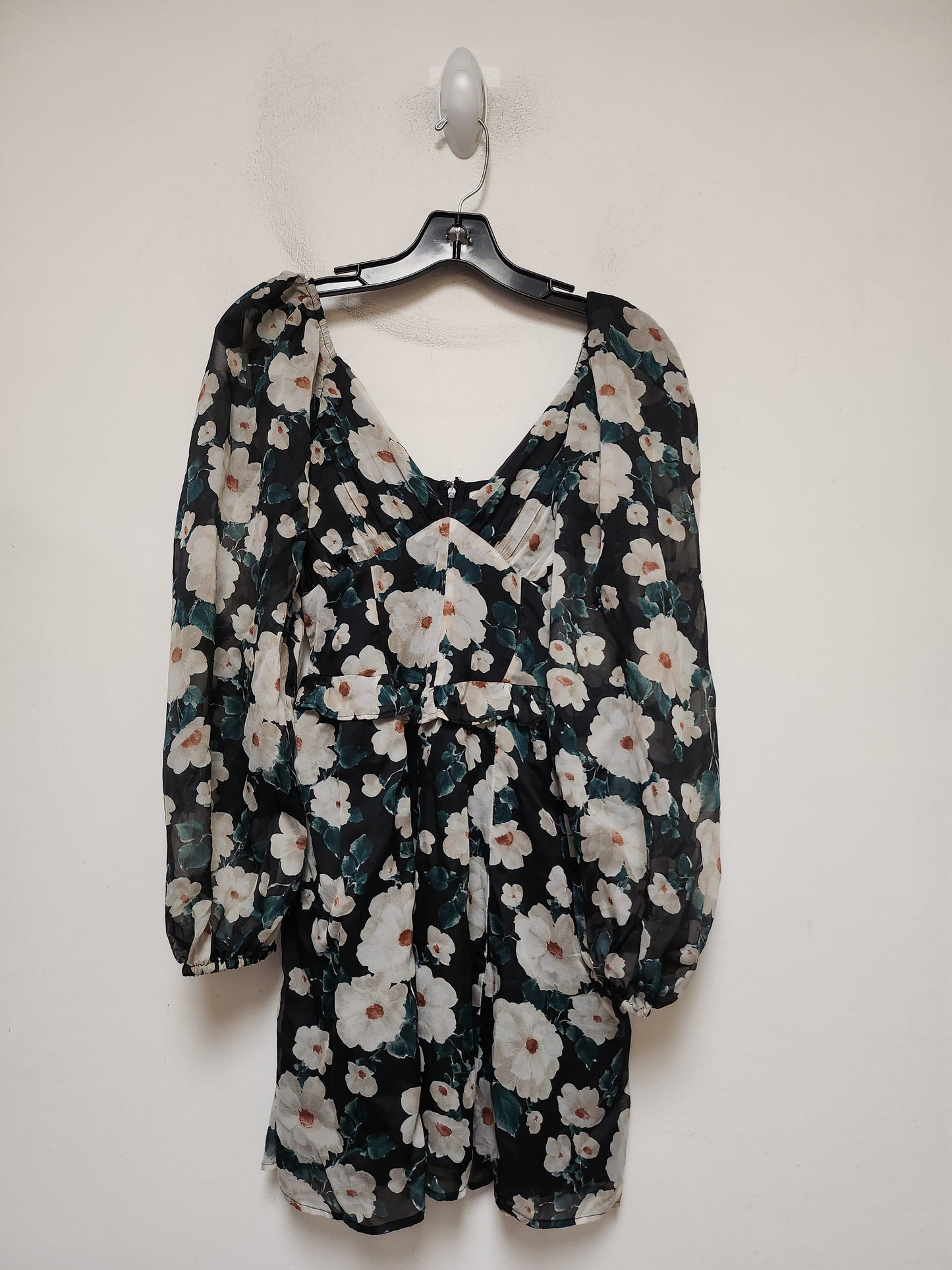 Floral Print Dress Casual Short Abercrombie And Fitch, Size Xs
