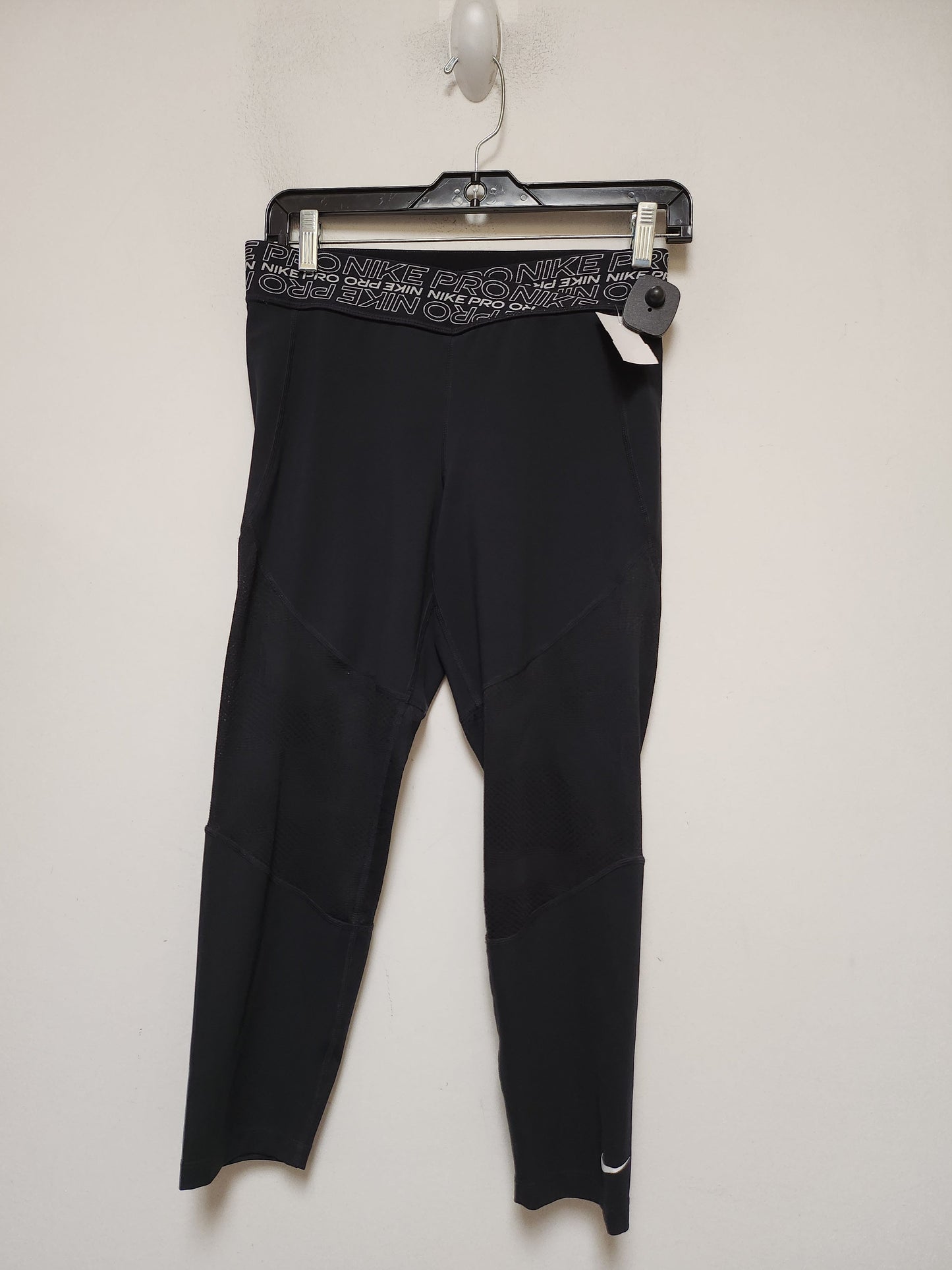 Black Athletic Leggings Nike Apparel, Size L