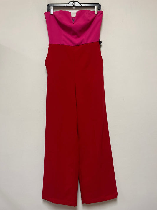 Pink & Red Jumpsuit Clothes Mentor, Size S