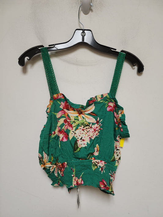 Top Sleeveless By Express In Green, Size: S