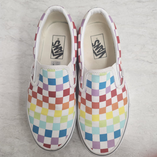 Shoes Sneakers By Vans In Checkered Pattern, Size: 7.5