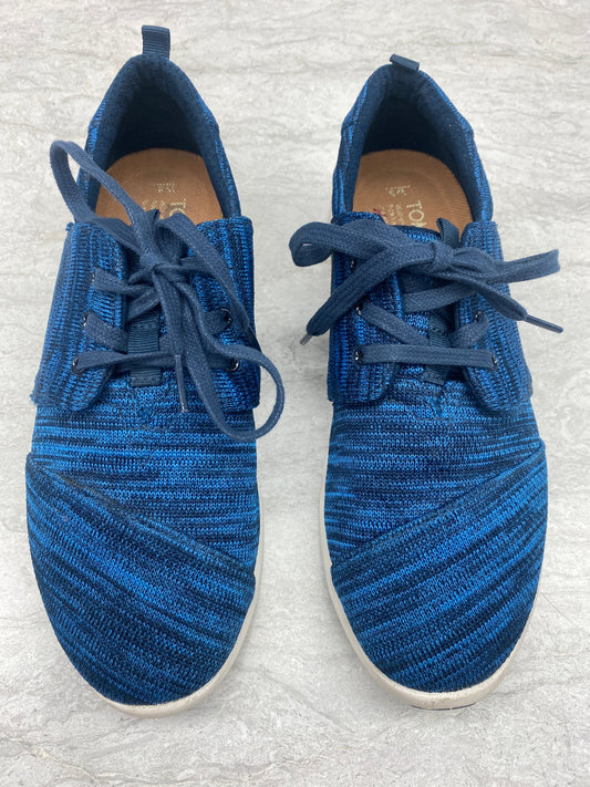 Shoes Sneakers By Toms In Blue, Size: 8