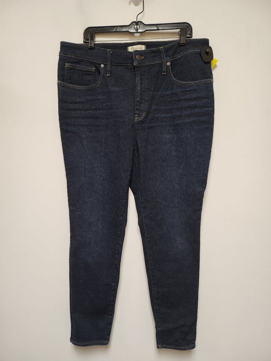 Jeans Skinny By Madewell In Blue Denim, Size: 18