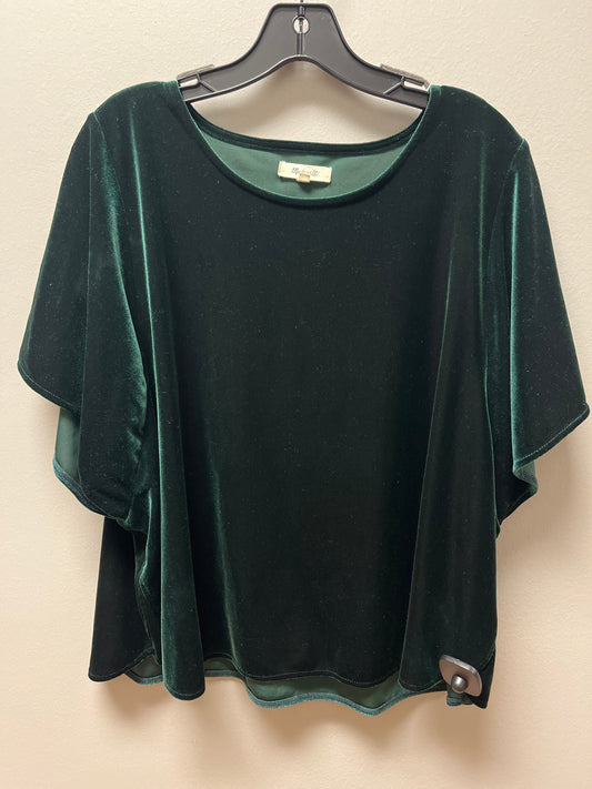 Top Short Sleeve By Madewell In Green, Size: 2x