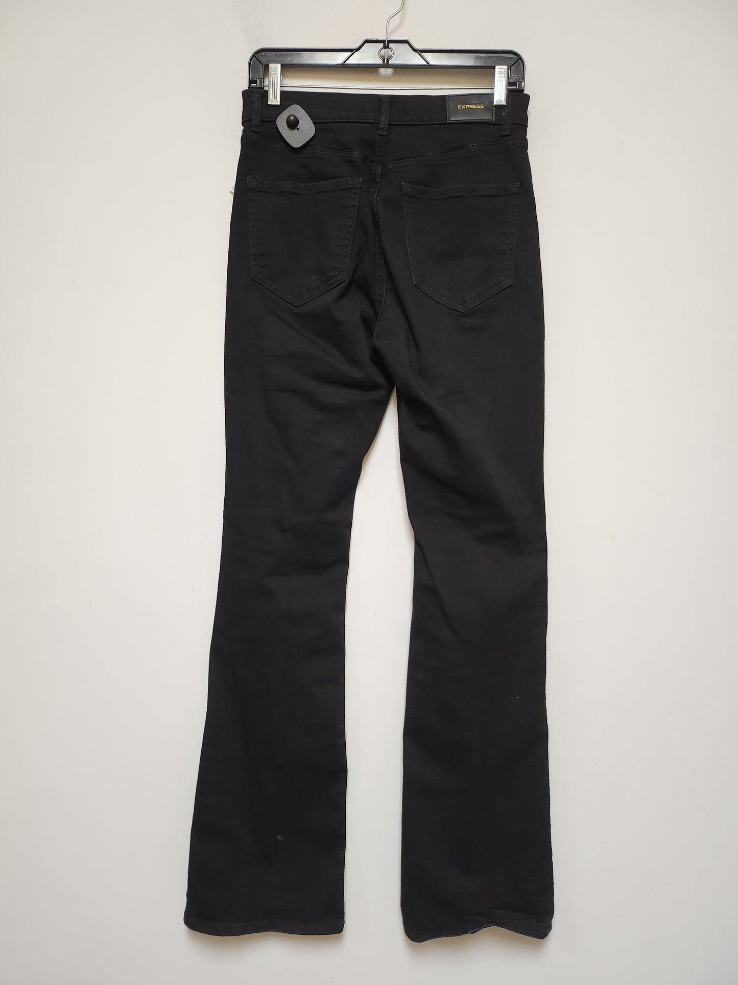 Jeans Boot Cut By Express In Black Denim, Size: 6