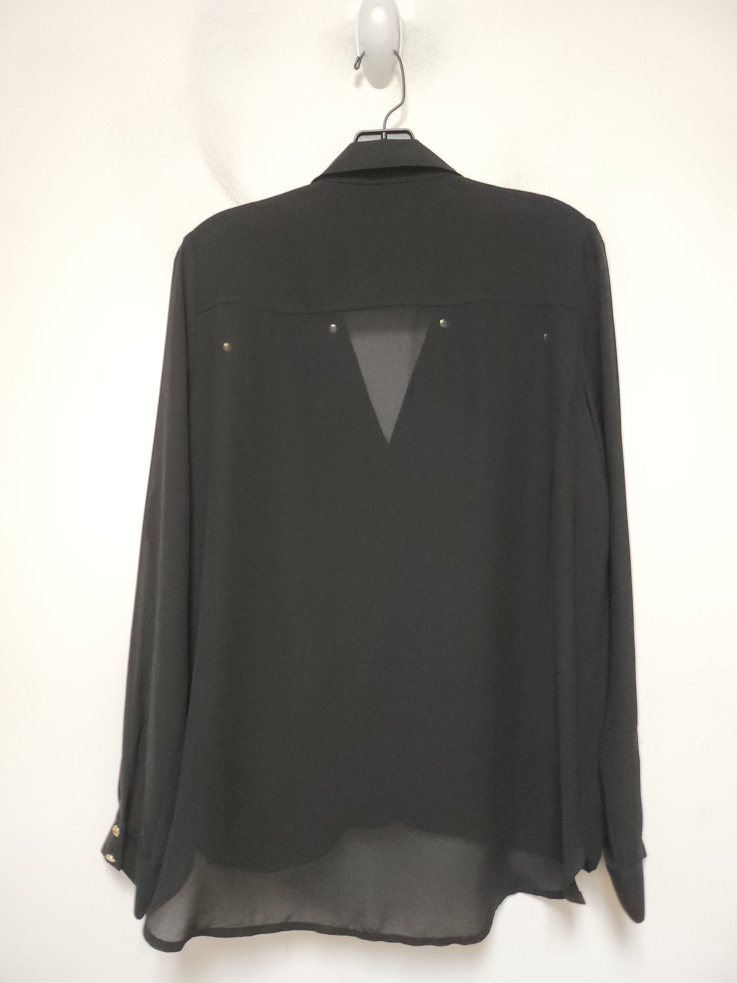 Top Long Sleeve By Michael By Michael Kors In Black, Size: S