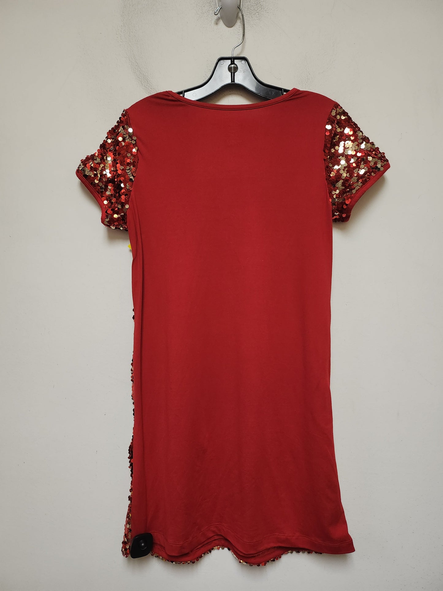 Dress Casual Short By Clothes Mentor In Gold & Red, Size: Xl