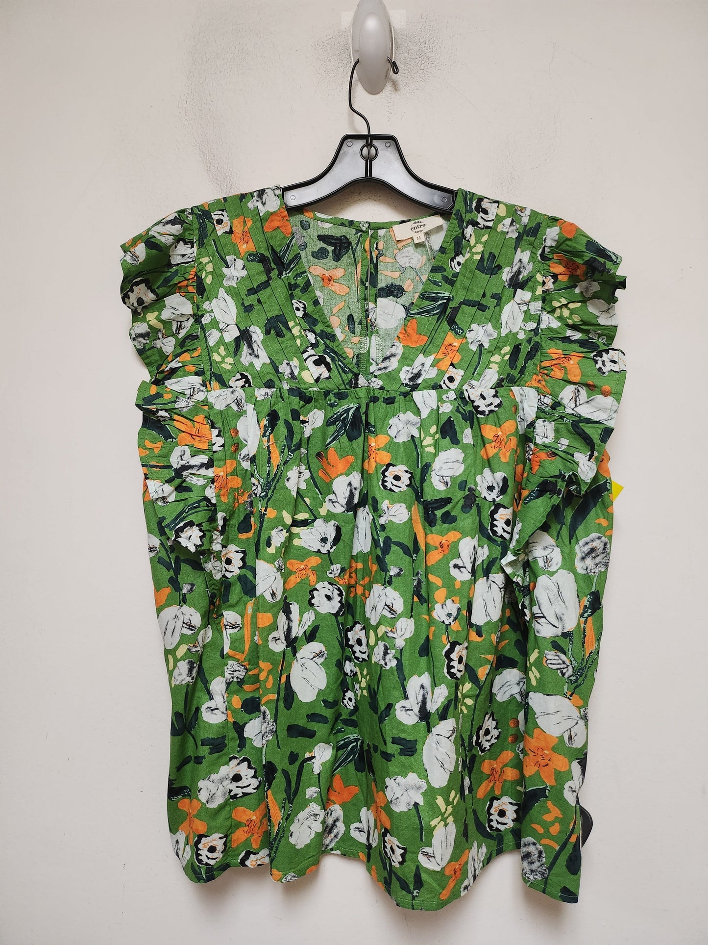 Top Sleeveless By Entro In Floral Print, Size: M