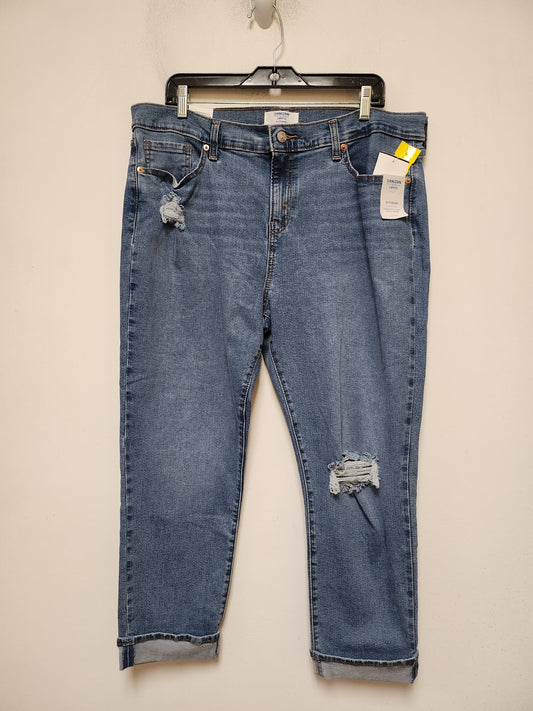 Jeans Boyfriend By Levis In Blue Denim, Size: 14