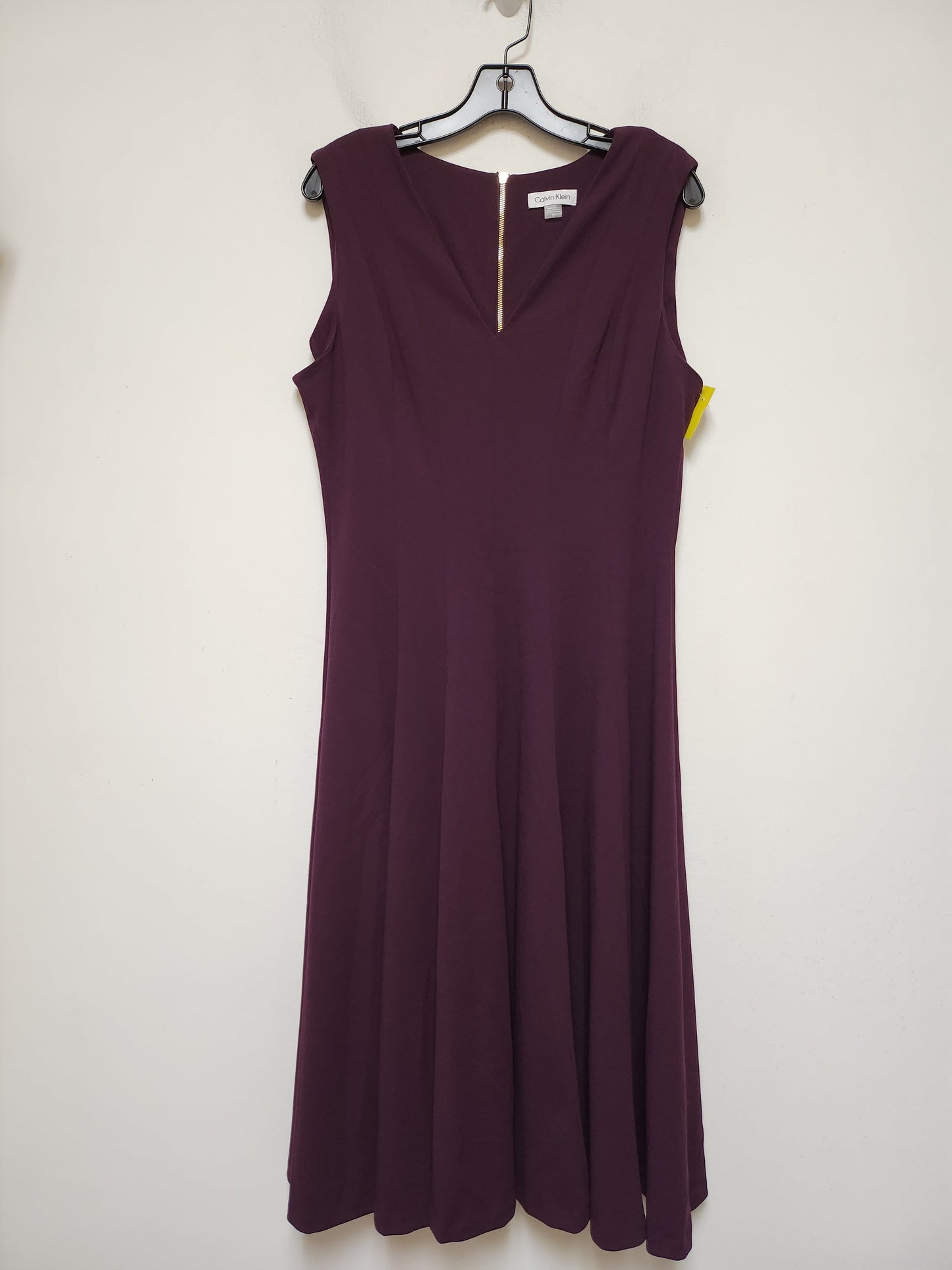 Dress Casual Maxi By Calvin Klein In Purple, Size: L