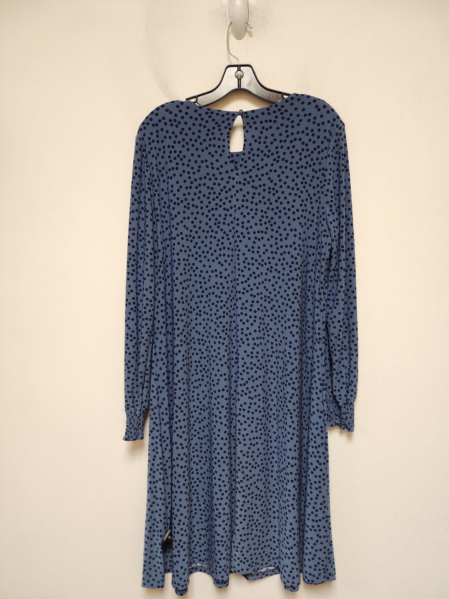 Dress Casual Midi By Anne Klein In Polkadot Pattern, Size: L