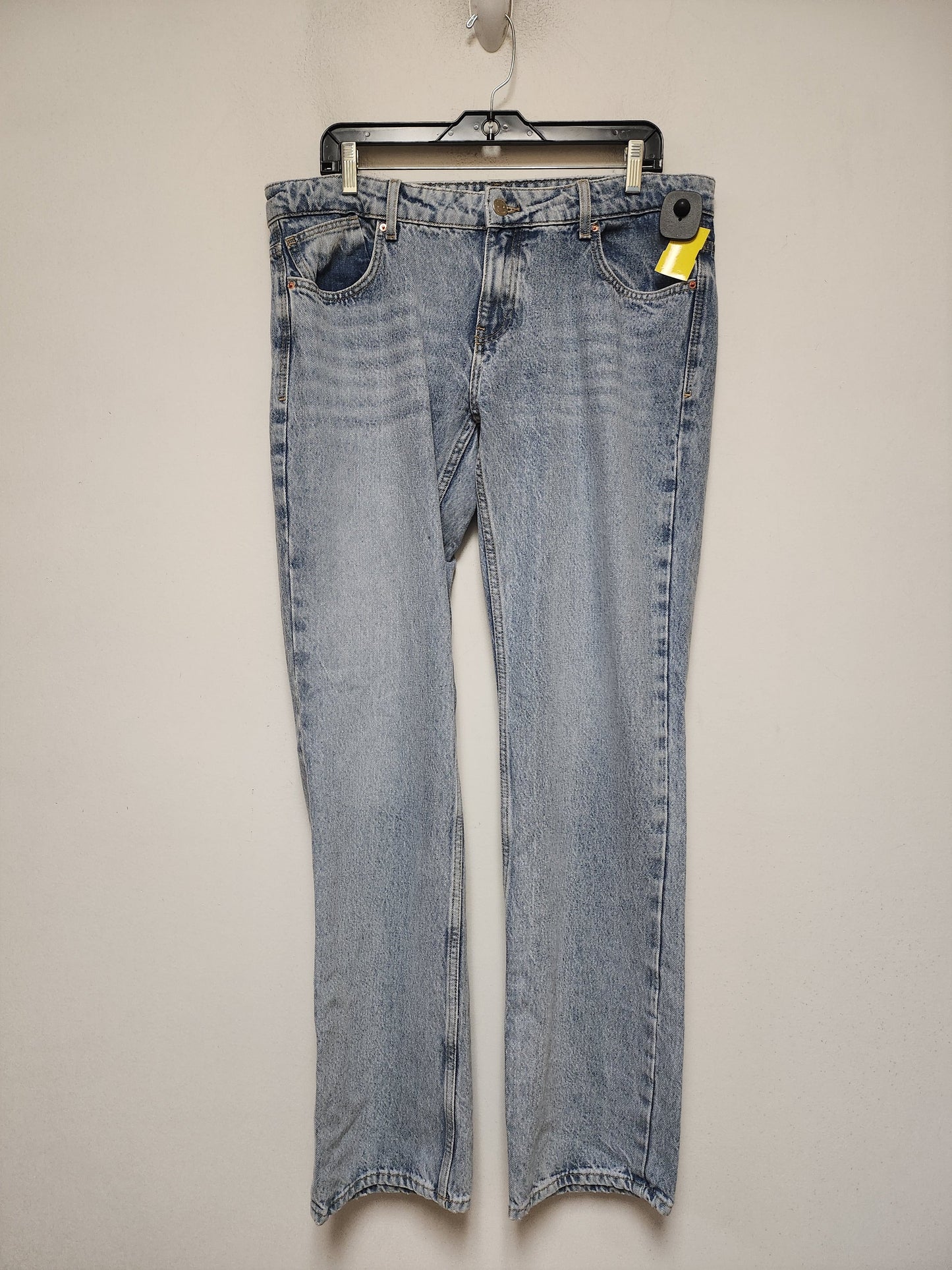 Jeans Straight By Zara In Blue Denim, Size: 10