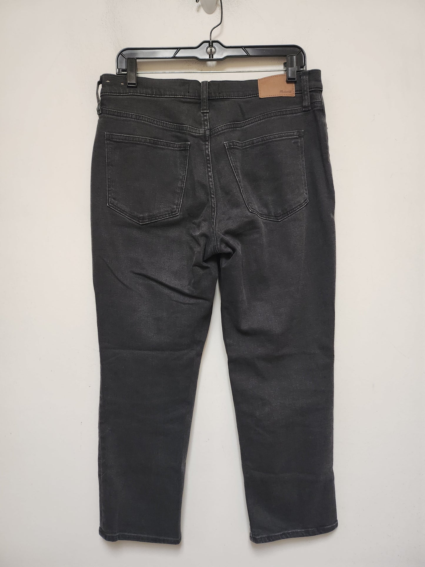 Jeans Straight By Madewell In Black Denim, Size: 6