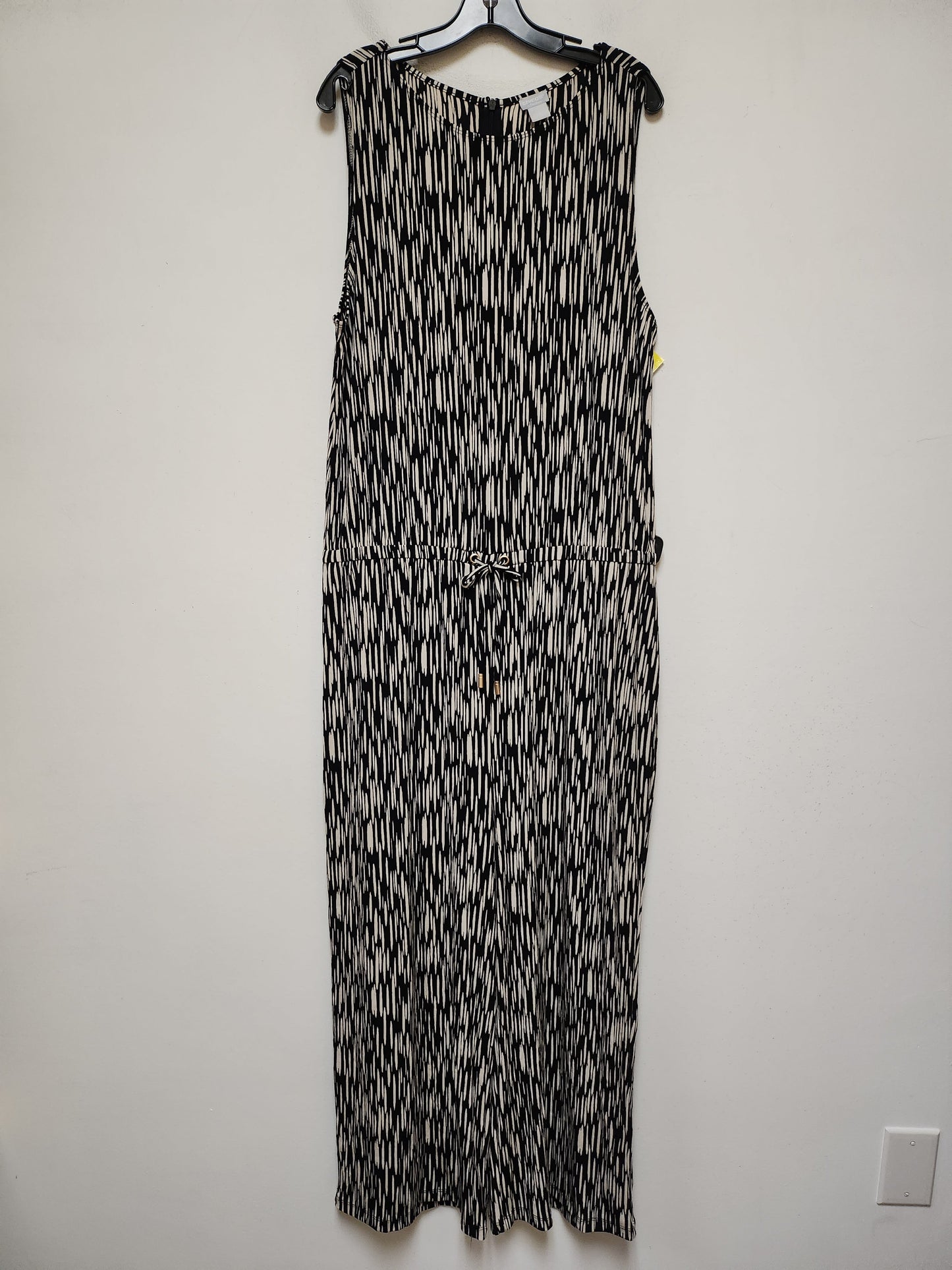 Jumpsuit By Chicos In Black & Tan, Size: Xl