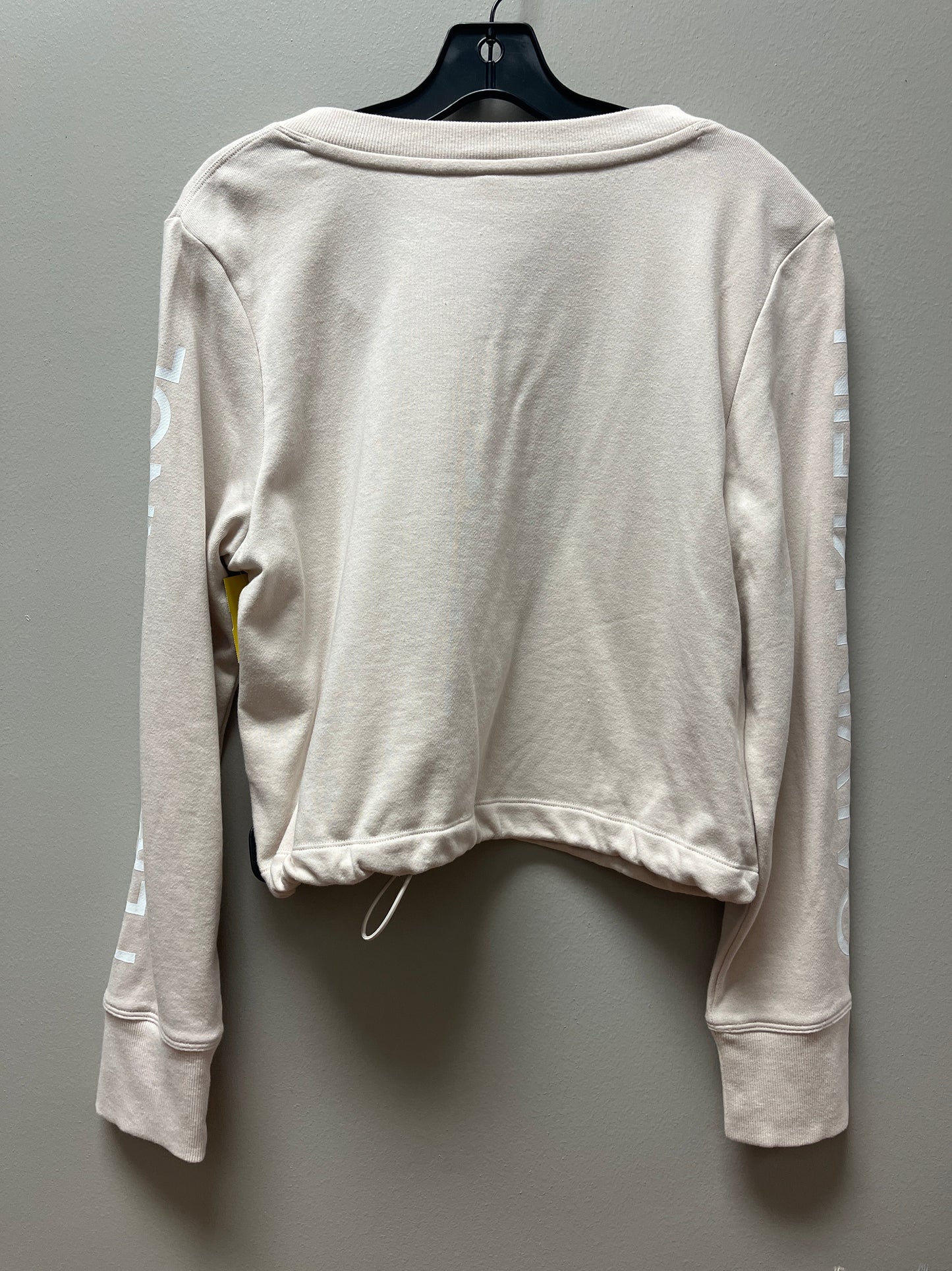 Athletic Sweatshirt Crewneck By Calvin Klein Performance In Tan, Size: L