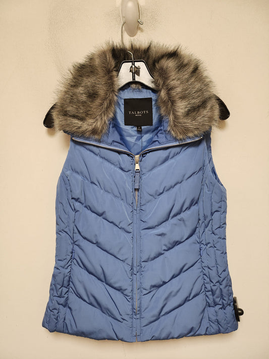 Vest Puffer & Quilted By Talbots In Blue, Size: Sp