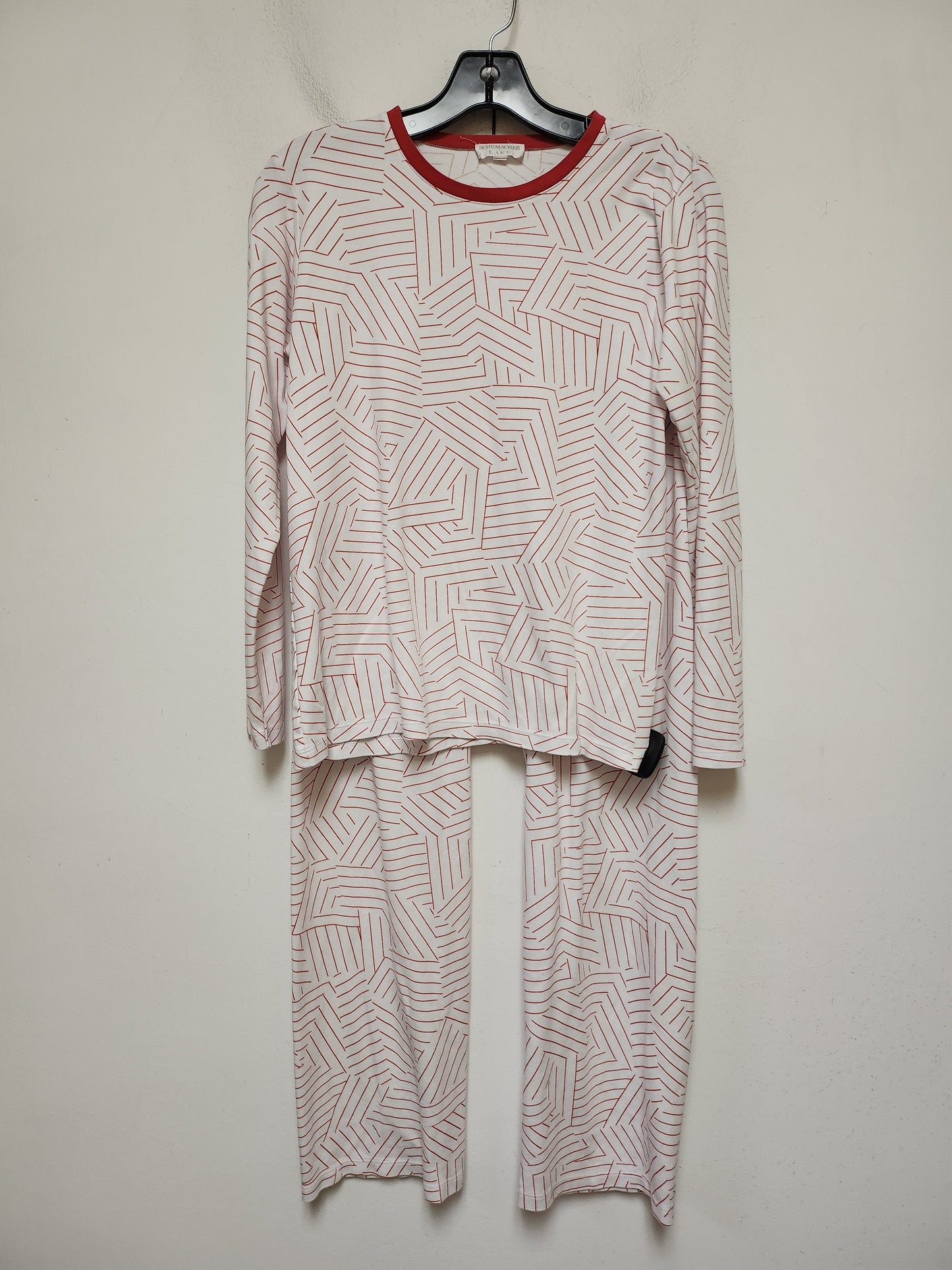 Pajamas 2pc By Clothes Mentor In Red & White, Size: S